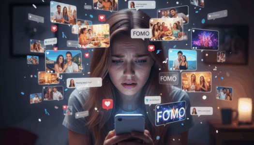 Il termine FOMO, acronimo di fear of missing out, significa letteralmente "paura di essere tagliati fuori". Indica una condizione psicologica che va oltre la semplice curiosità: si tratta di un'ansia costante di perdersi esperienze, eventi o opportunità vissute da altre